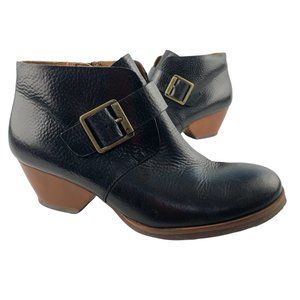 KORKS by Kork Ease Little Monkstrap‎ Pebbled Leather Booties
